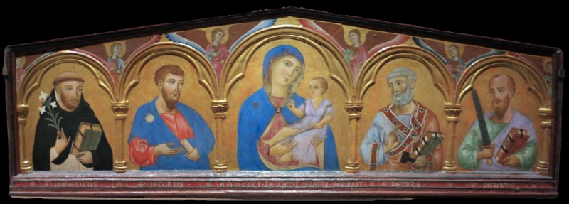 Madonna col bambino tra i ss. Pietro, Paolo, Jacopo e Domenico